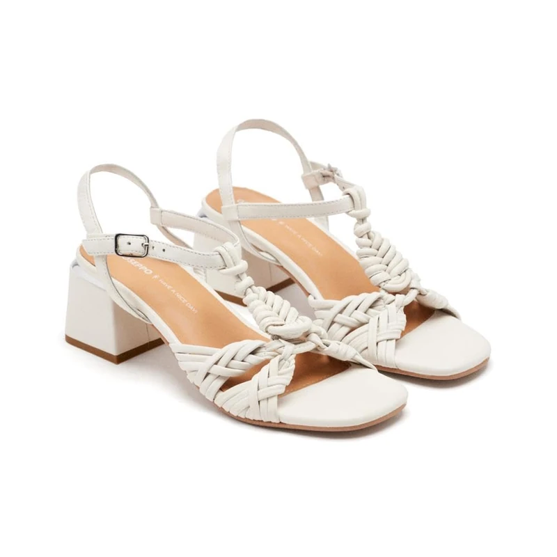 GIOSEPPO Women's Barnard Sandal, White, 6.5 UK