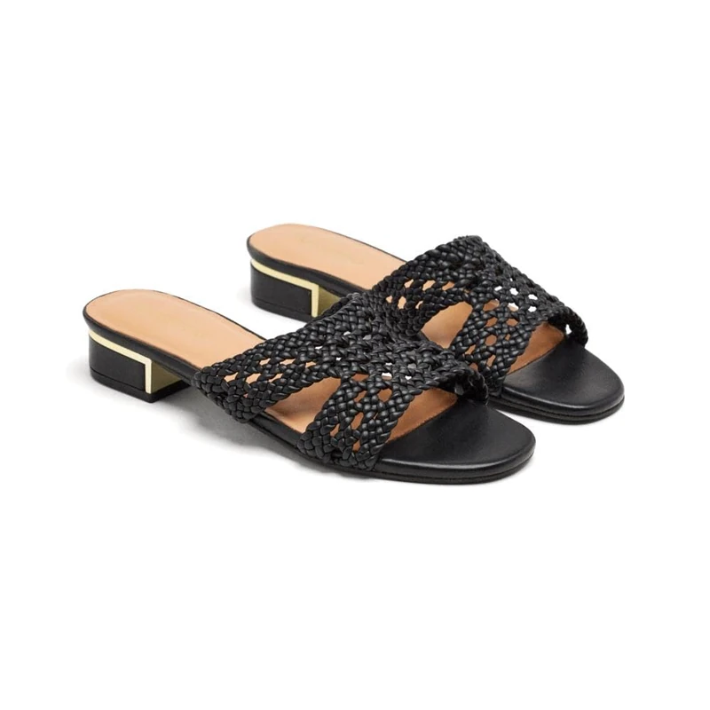 GIOSEPPO Women's Linn Sandal, Black/White, 3.5 UK