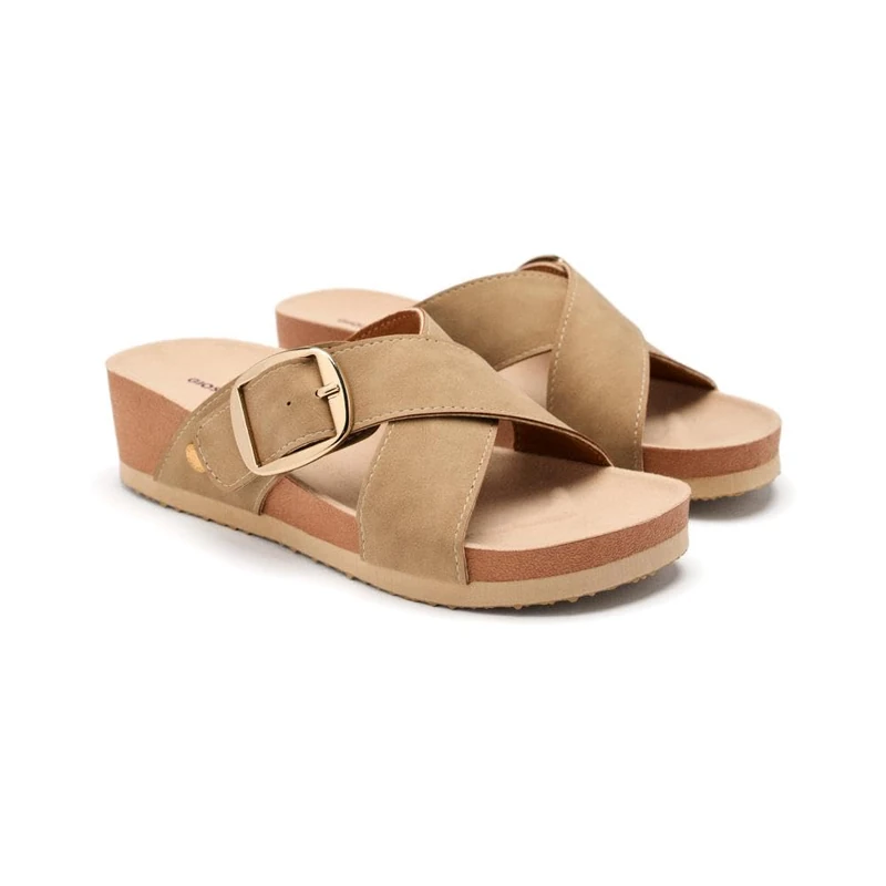 GIOSEPPO WINN, Women's Flip Flops, Taupe, 38 EU, Taupe, 6 UK