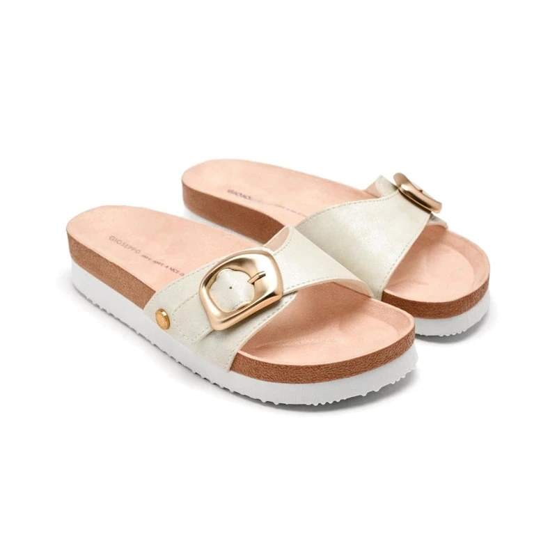 GIOSEPPO Women's Walpole Flip-Flop, Metallic Silver, 7.5 UK