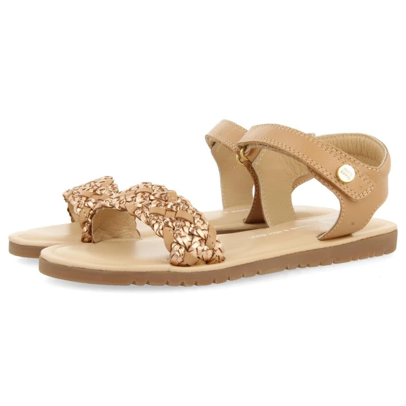 GIOSEPPO Lemington Flat Sandal, Rose Gold, 5 UK