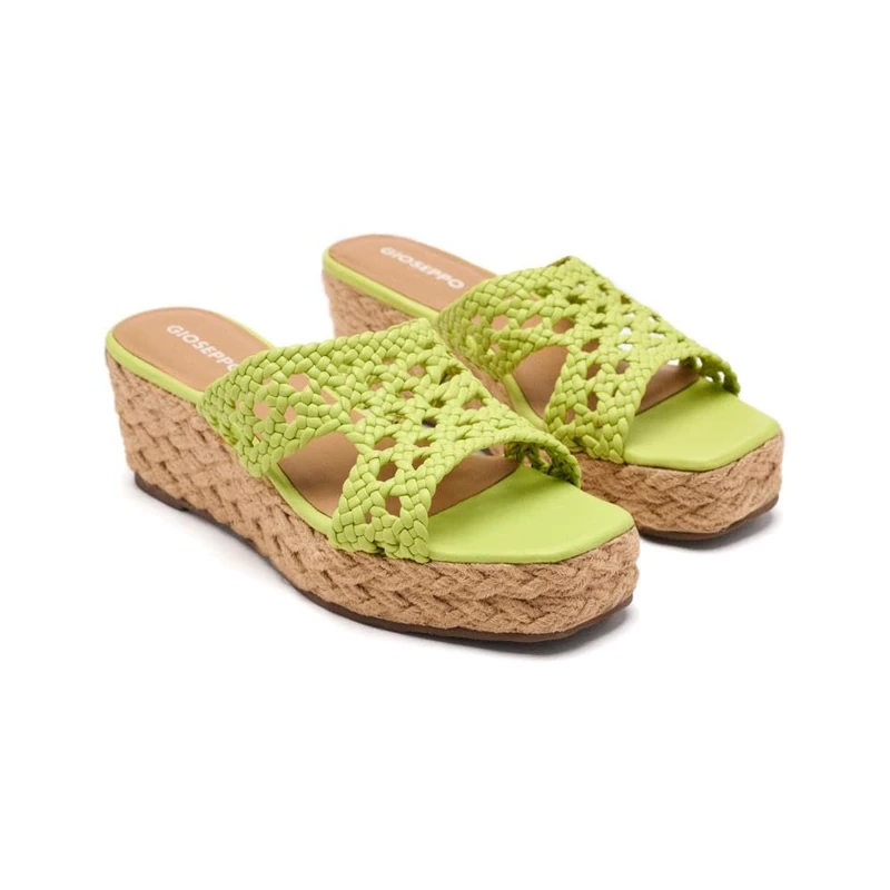 GIOSEPPO Women's Brimfield Wedge Sandal, Lime, 6 UK