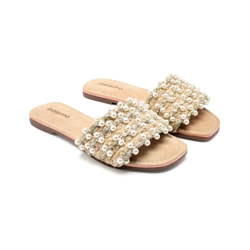 GIOSEPPO LANGDON, Women's Flat Sandals, Platinum, 36 EU, Platinum, 4 UK