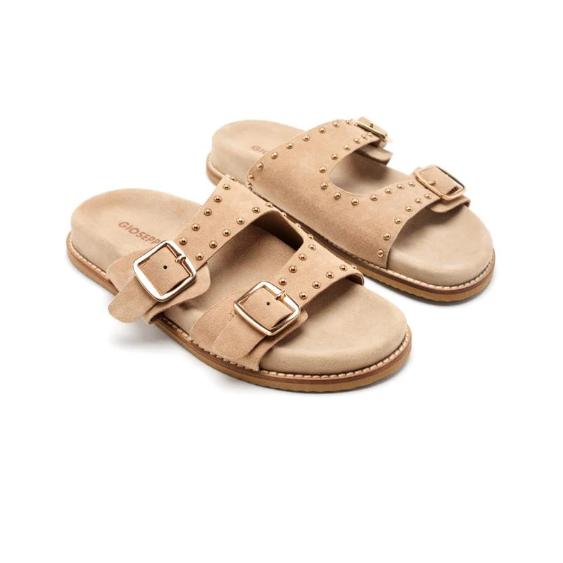 GIOSEPPO Women's Stella Flat Sandal, Beige, 6.5 UK