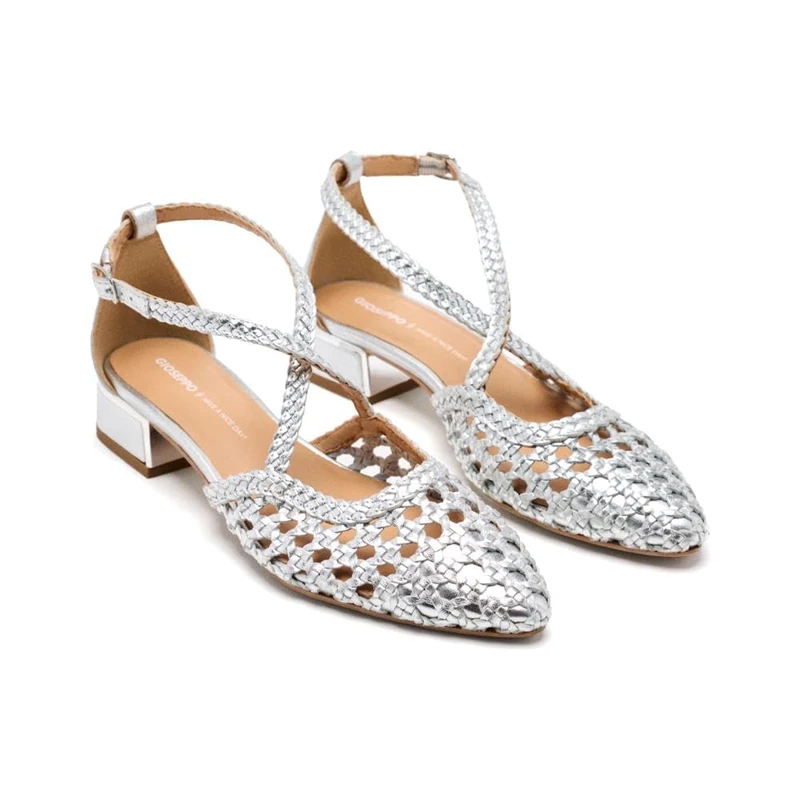 GIOSEPPO Women's Brillion Sandal, Metallic Silver, 6.5 UK