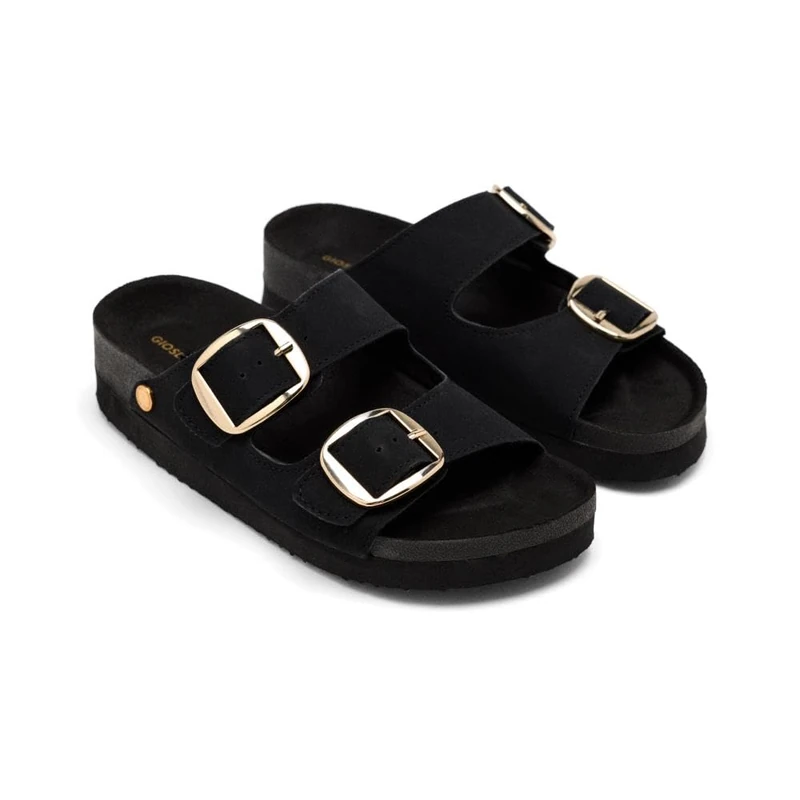 GIOSEPPO Women's Cedarburg Flip-Flop, Black/White, 6.5 UK