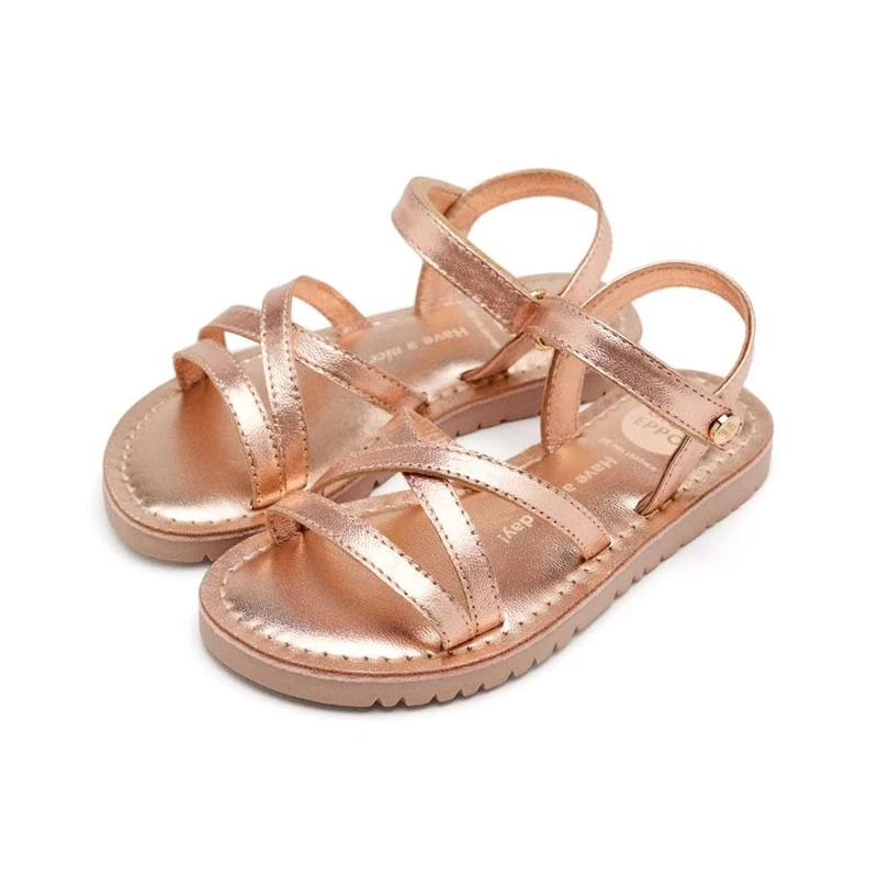 GIOSEPPO Tolland Girls Flat Sandals, Rose Gold, 11.5 UK Child