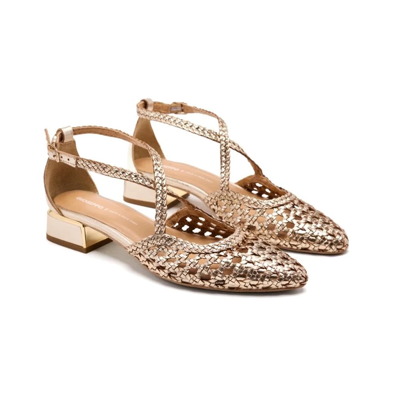 GIOSEPPO Women's Brillion Sandal, Platinum, 6.5 UK