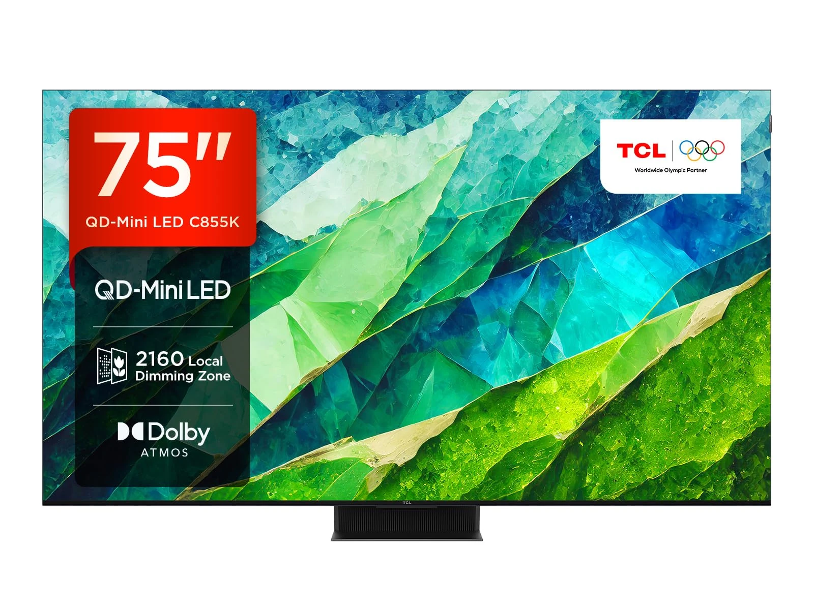 TCL 75C855K 75-inch QLED Mini LED TV, QLED PRO, 4K HDR Premium 3500nits, Smart TV Powered by Google TV (Dolby Vision & Atmos, Onkyo 2.1.2 sound system, 144Hz Motion Clarity Pro)