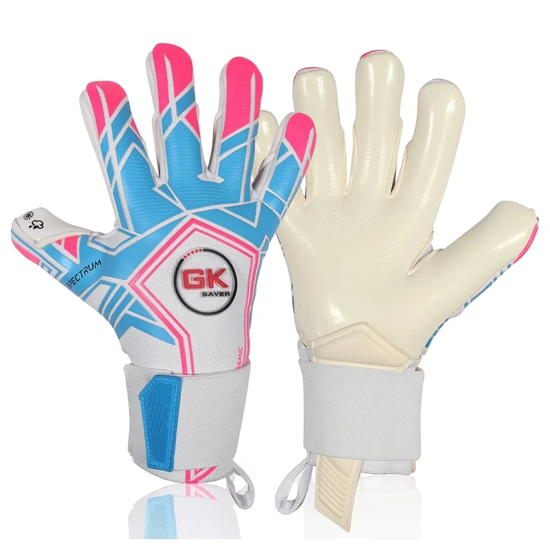 GK Saver Football Goalkeeper Goalie Gloves | Anti-Slip Grip Palms | Spectrum Series | Goalkeeping GK Gloves| Perfect for Intense Soccer Gameplay (Spectrum S1, SIZE 11)