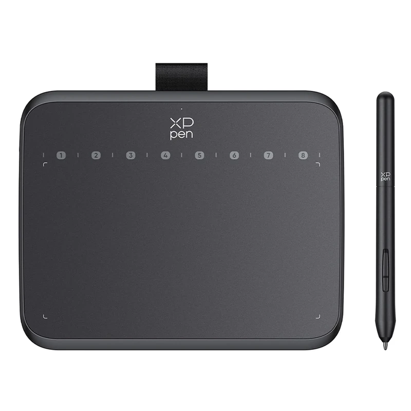 XPPen Deco 640 Drawing Tablet with 16K Pressure Levels, Portable Digital Art Pad with 8 Shortcut Keys for OSU!, Graphics Design, Distance Education, Signing, Works with Windows, macOS and Android