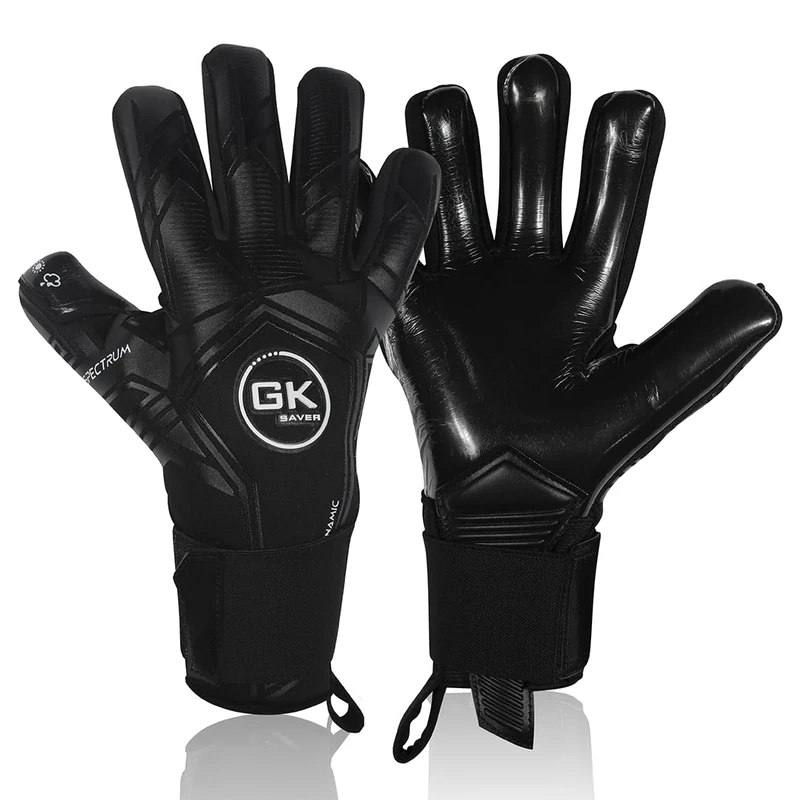 GK Saver Football Goalkeeper Goalie Gloves | Anti-Slip Grip Palms | Spectrum Series | Goalkeeping GK Gloves| Perfect for Intense Soccer Gameplay (Spectrum S4, SIZE 10)