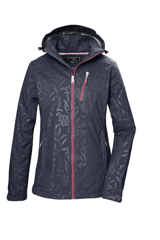 Killtec Women's Kos 122 Sftshll Flora Jacket, Midnight Blue, 42