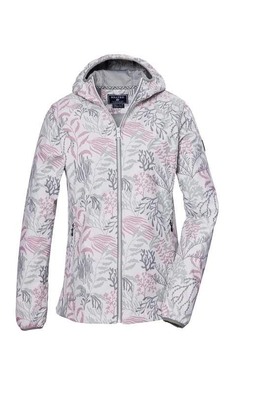 Killtec Women's Kos 56 Wmn Sftshll Jckt Softshell Outdoor Jacket with Hood, Light Sage, 40