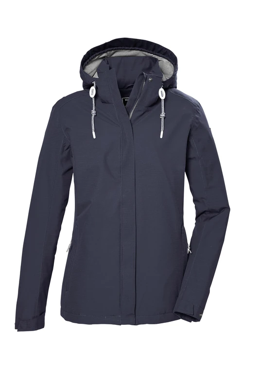 Killtec Women's Kos 61 Wmn Jckt Functional Waterproof Outdoor Jacket with Zip-Off Hood, Midnight Blue, 50 (EU)