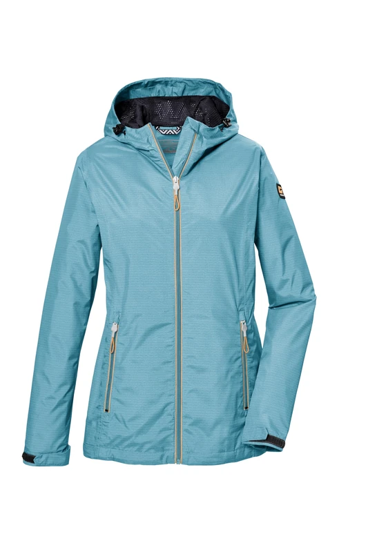 Killtec Women's Kos 108 Wmn Jckt Functional rain Jacket with Hood, Bali Blue, 48 (EU)