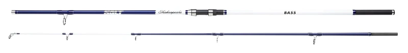 Shakespeare SALT Bass Rod - Lightweight Graphite Construction, SW Proof Zirconium Guides, Strong DPS Reel Seat, Sensitive Tip for Bass Fishing, Ideal for Saltwater Shore Fishing 11ft, 2-4oz