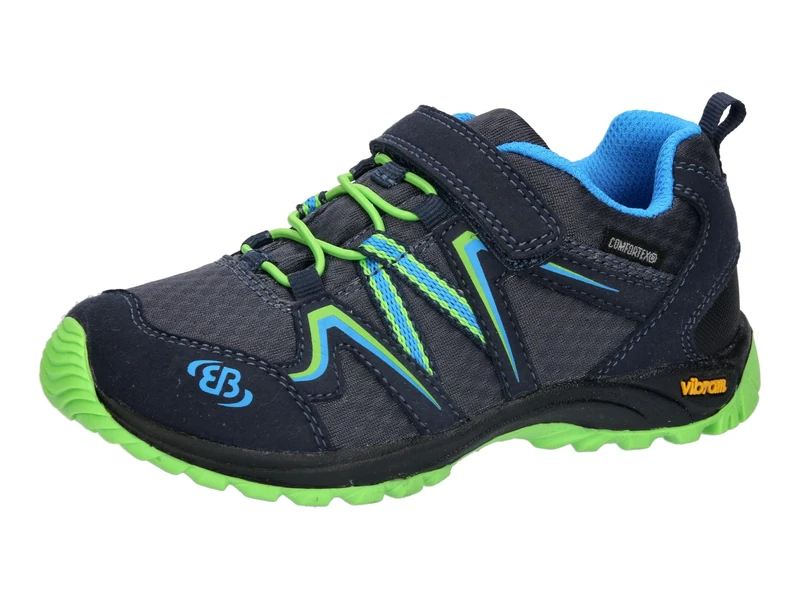 Brütting Unisex Children's Rockwall Trekking Shoes, Navy Blue Lemon, 3.5 UK