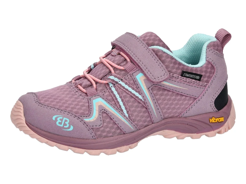 Brütting Unisex Children's Rockwall Trekking Shoes, Pink Turquoise, 1.5 UK Child