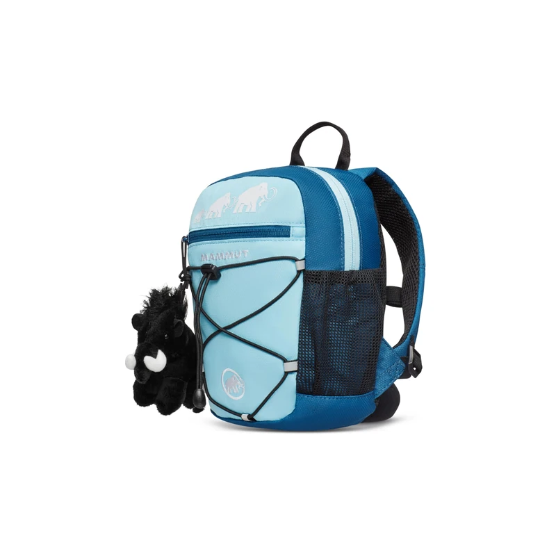 Mammut First Zip 8 | Hiking Backpack for Girls & Boys, For Kids Ages 2-9, With Cute Soft Toy | 8 l, Cool Blue-Deep Ice - Image 1