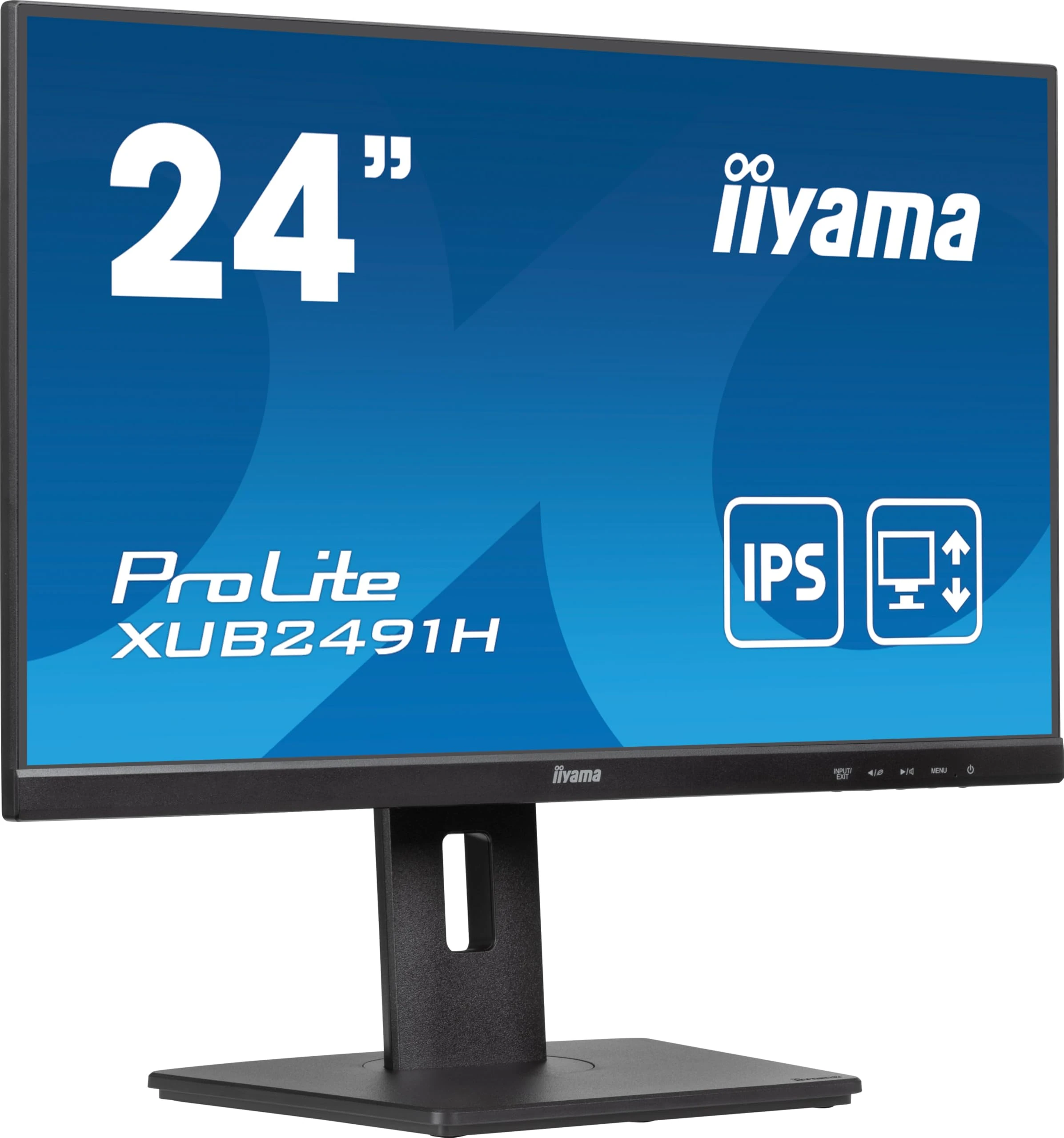 iiyama XUB2491H-B1 24 inch IPS 100Hz, 4ms (MPRT), 1920x1080, HDMI/DP, TCO 09 Height Adjustable Stand.