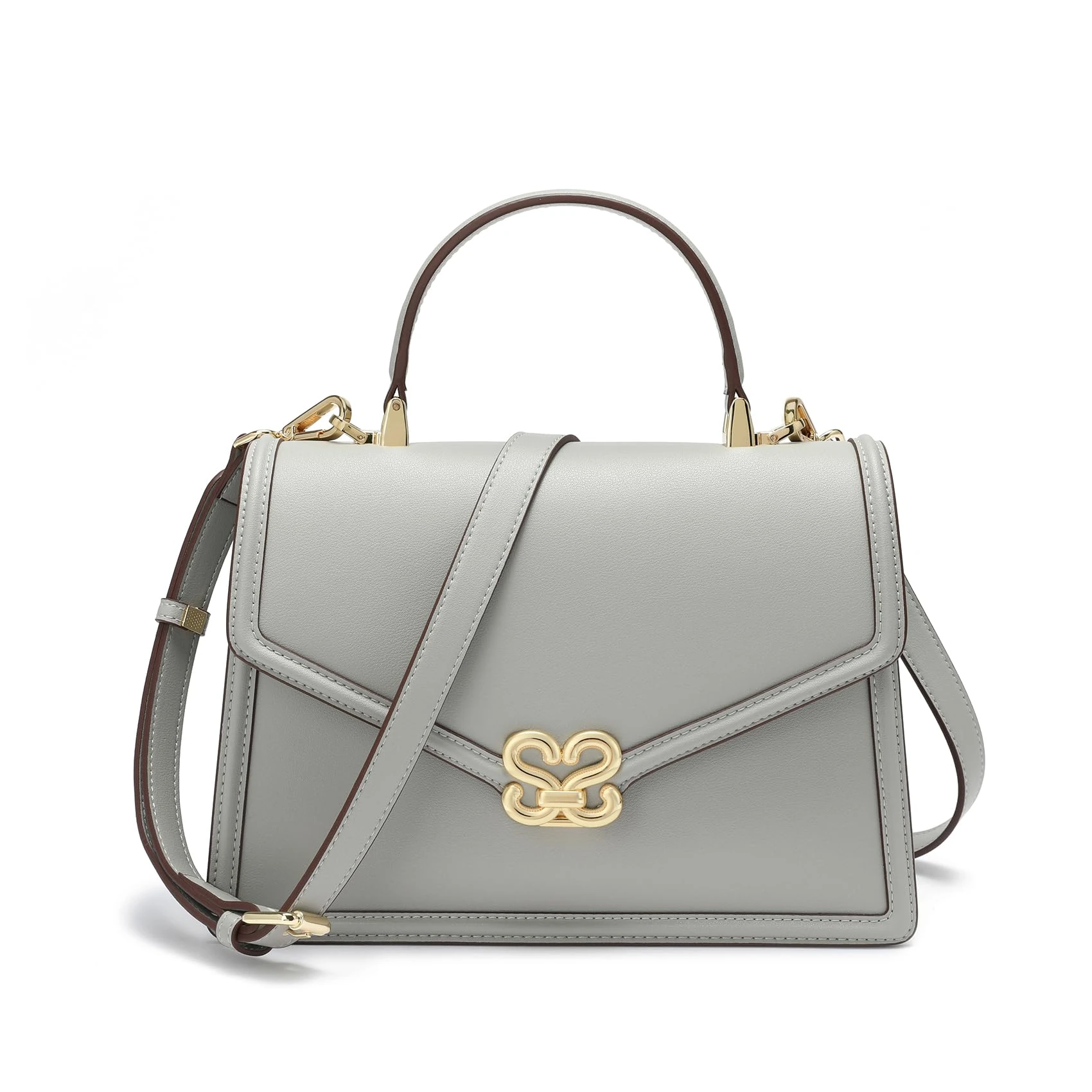 Women Fashion Leather Purses and Handbags Top Handle Bag Totes Satchel Shoulder Bag for Women, Dark Grey