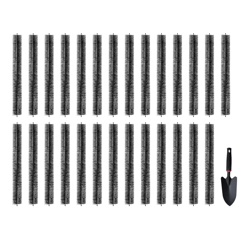 VEVOR Gutter Brush, 80 Feet Total Length 4.33 inch Diameter Gutter Cleaning Tools, Ground-Level Gutter Brush Leaf Guard for 5 Inch Gutters, Easily Clear roof Leaves and Debris, 27 Pack