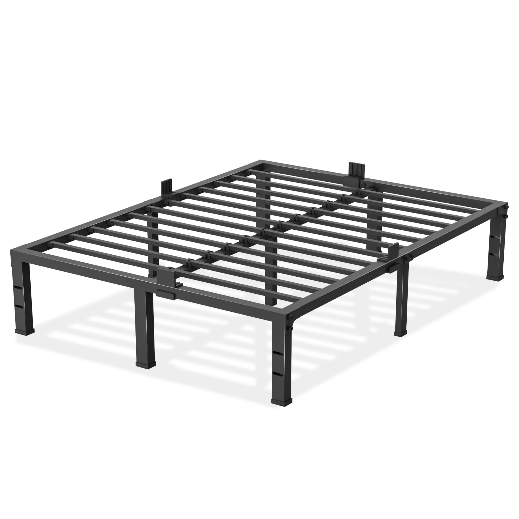 Yitong Angel Full Size Bed Frame 12 inch High 3500 lbs Heavy Duty Metal Platform Mattress Foundation with Steel Slat Support/No Box Spring Needed/Noise Free/Non-Slip/Easy Assembly