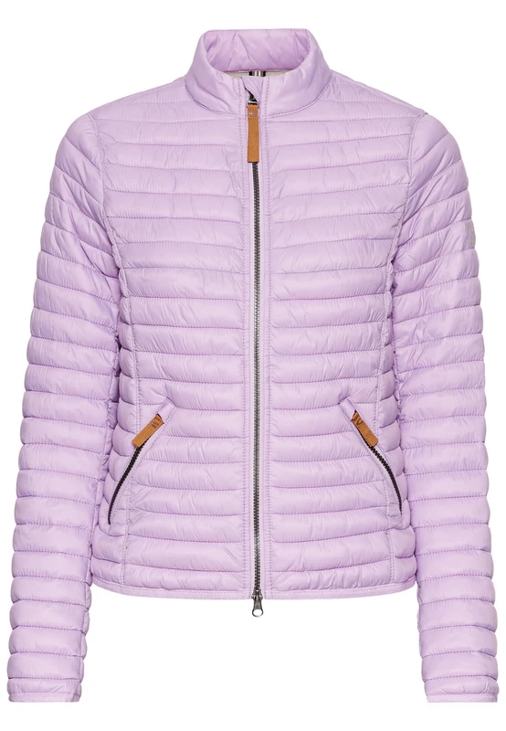 camel active Women's Lightweight Quilted Jacket Made from Recycled Polyamide, light purple, 12