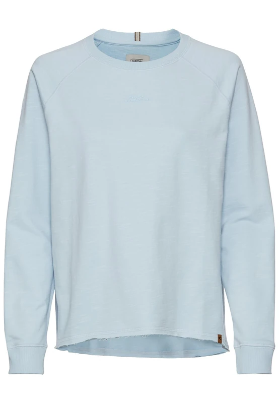 camel active Women's Pure Cotton Long-Sleeved Shirt, lightblue, S - Image 1