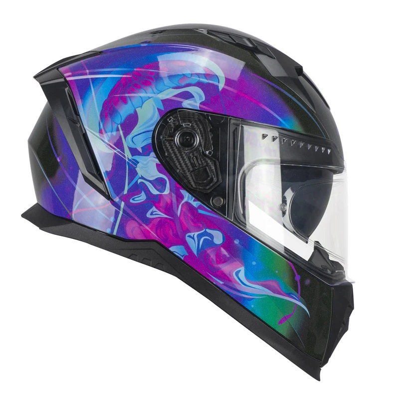 CGM 311S BLAST JELLY Full Face Helmet, Black Violet, XXL(61 cm)