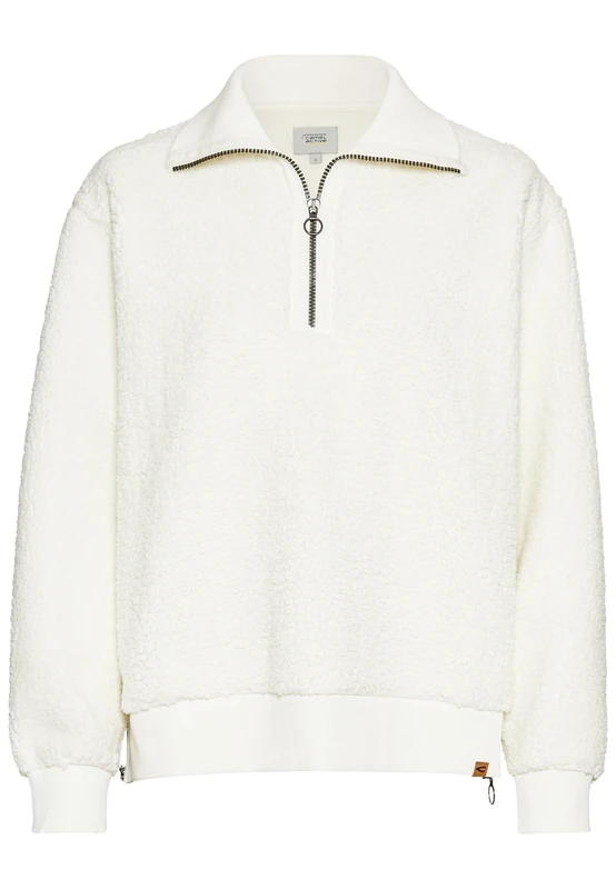 camel active Women's 309340-5f66 Pullover Sweater, White, XL - Image 1