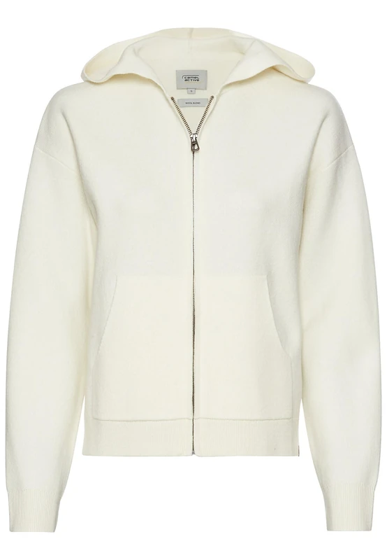 camel active Women's 309516-5k84 Pullover Sweater, White, XS