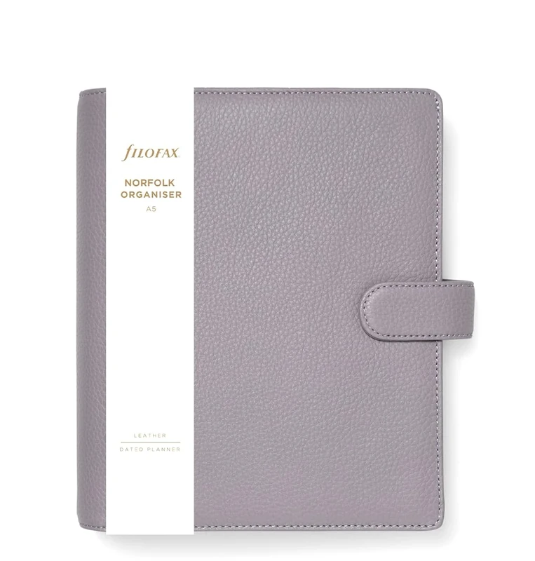 Filofax A5 Norfolk Organiser - lavender