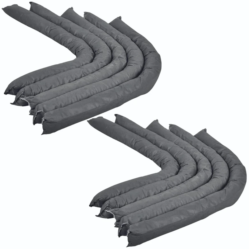 Eco Universal Spill Absorbent Socks - 35L Absorption Capacity - For cleanup of Oil, Coolants, Mild Acids - Eco-Conscious, 85% Recycled - Indoor/Outdoor Use - Made in the UK (10-Pack)