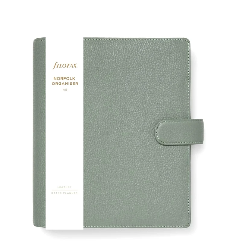 Filofax A5 Norfolk Organiser - sage