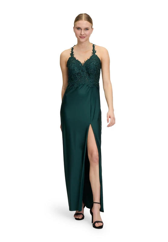 Vera Mont Suddenly Princess Women's Evening Dress, Mystic Emerald, 8