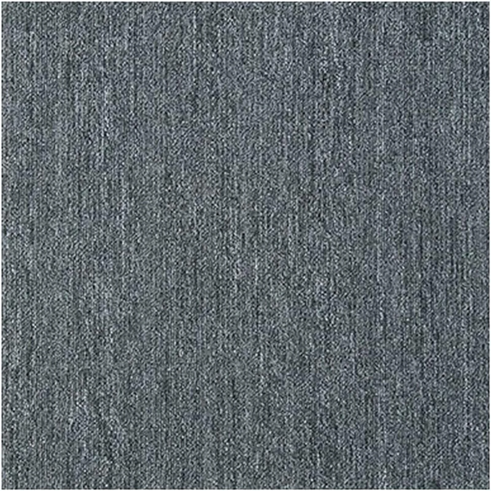 20pcs Carpet Tiles 50x50 cm | Holywarm 5 SQM Carpet Floor Tiles | Heavy Duty Non-Slip Flooring Rugs for Commercial Retail, Office, Home, Kitchen, Bedroom, Living Room, Bathroom (Dark Grey)