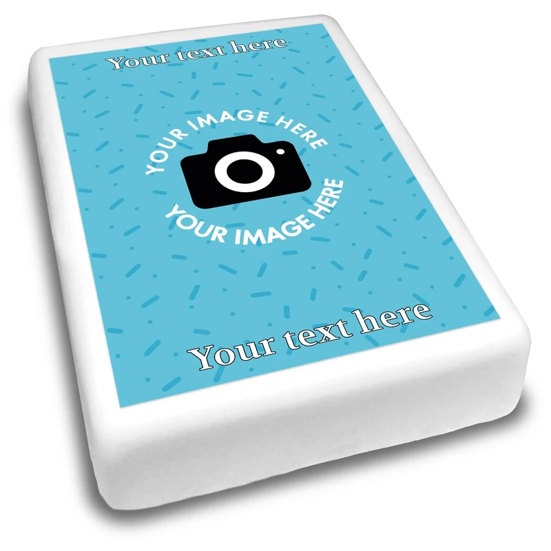 Cakeshop Portrait Personalised Fully Customisable Edible Cake Topper | Custom Image & Text | For Birthdays & Celebrations | Multiple Shapes & Sizes | Icing & Wafer Paper Options