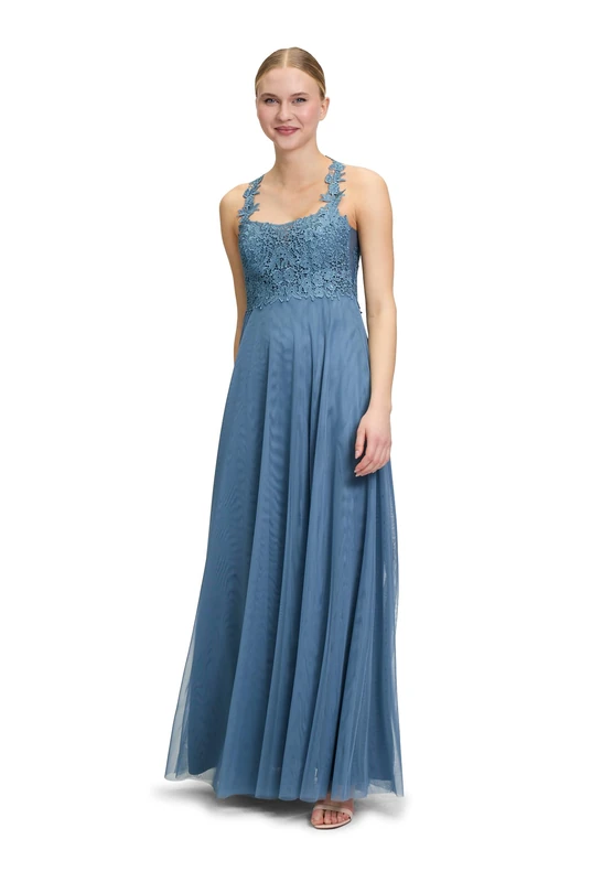 Vera Mont Suddenly Princess Women's Evening Dress, Hushed Blue, 16