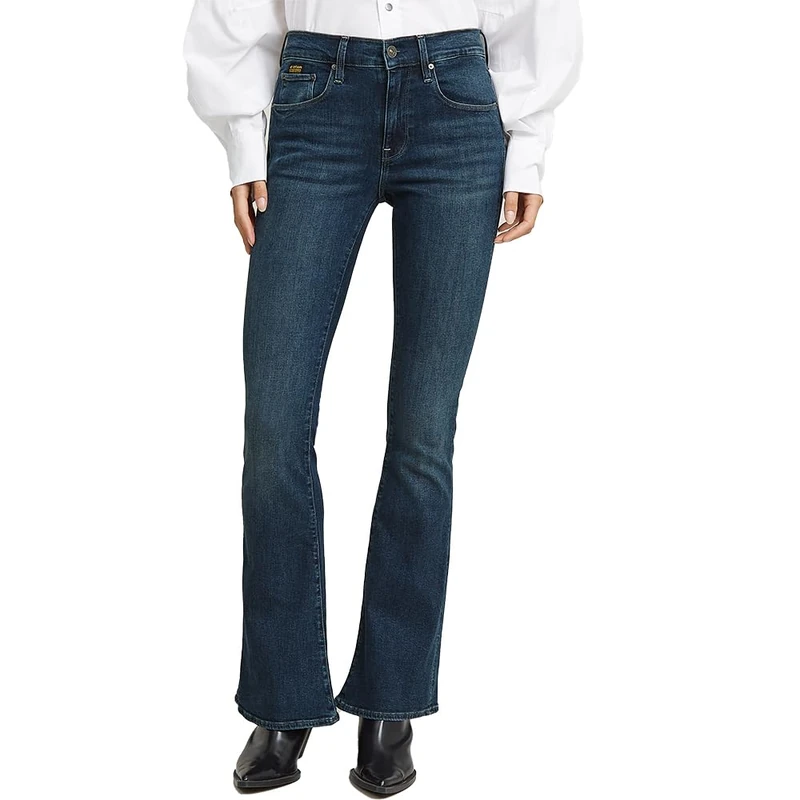G-STAR 3301 Flare Jeans Skinny Flare Women's , Blue (Worn in Icy Blue D21290-d987-h281) , 28W / 32L