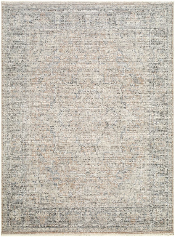 Livabliss Maria Elena III Vintage Area Rug, 66 x 115 cm, Brown & Beige, 100% Polyester with Recycled Cotton, Medium Pile Machine Woven Indoor Traditional Carpet for Hallway & Bedroom
