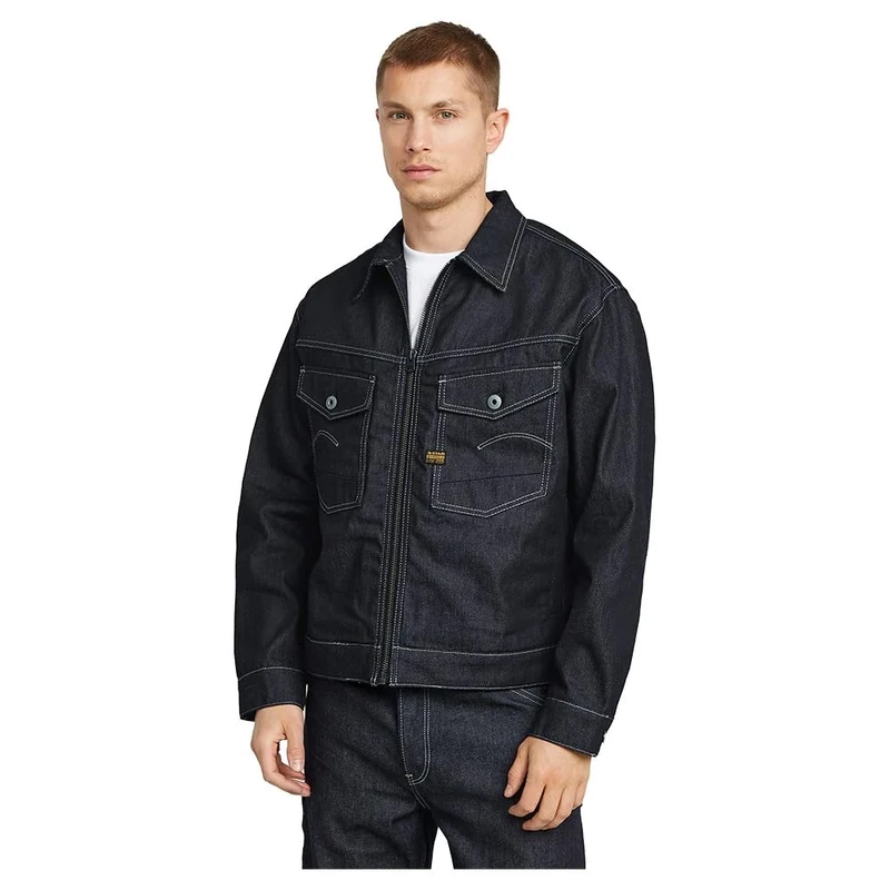 G-Star Men's Dakota Zip Jacket, Blue (raw denim D26128-D956-001), XXL