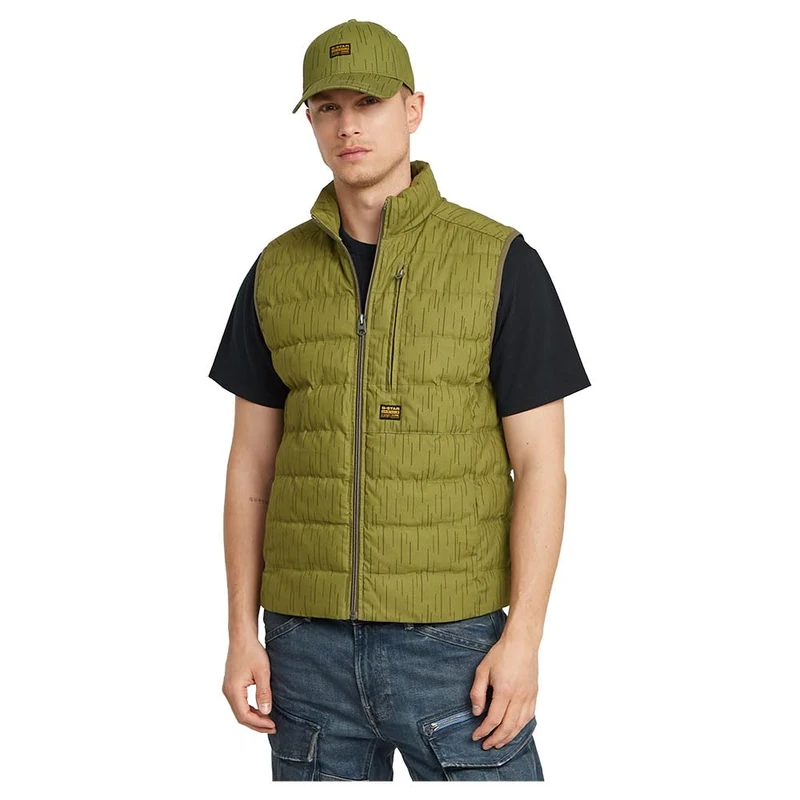 G-Star Men's Foundation Liner Vest - Mayfly Rain Camo L