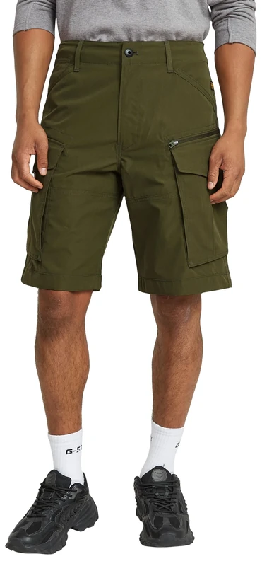 G-Star Men's Rovic Zip Relaxed Shorts, Green (shadow olive D08566-D909-B230), 29