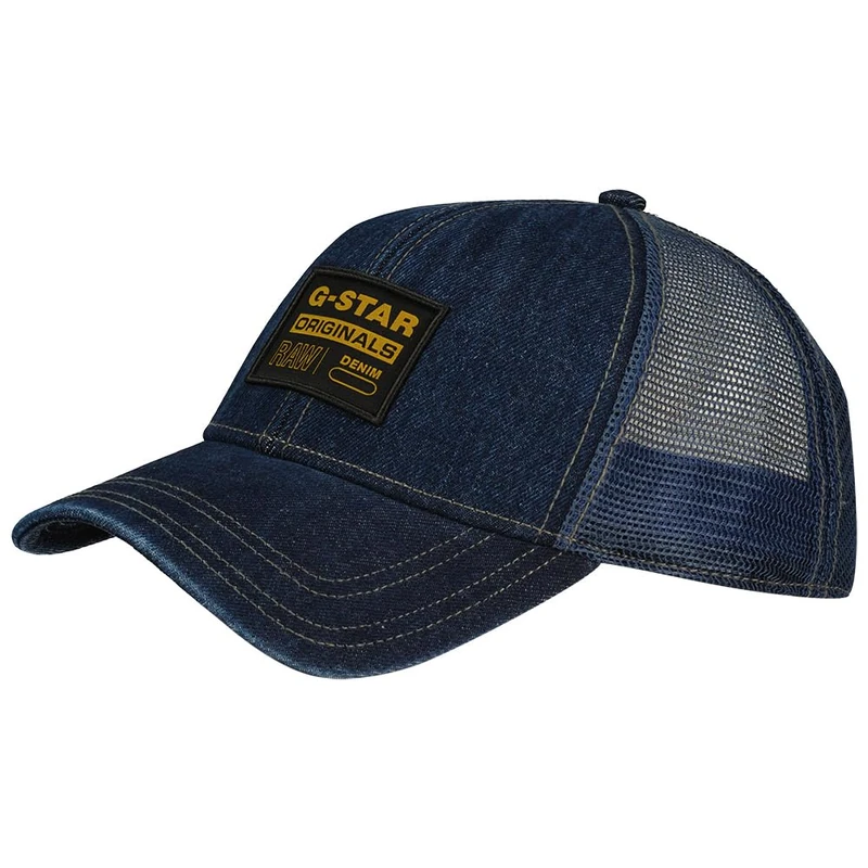 G-Star Men's Denim Embro Baseball Trucker Cap, Blue (worn in watercourse D21247-D317-H146), PC
