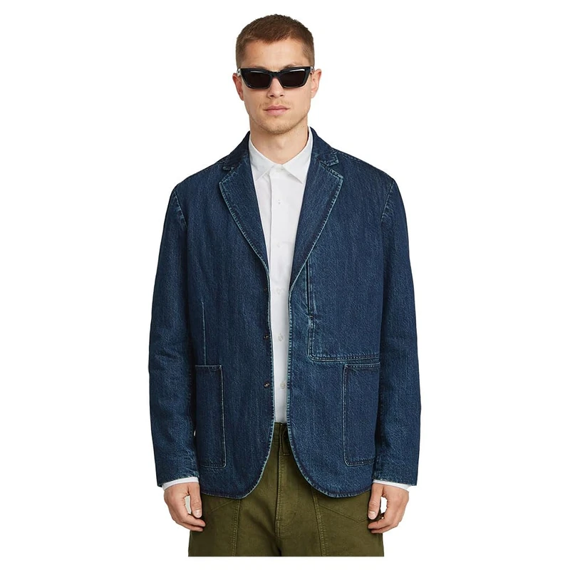 G-Star Men's Chore Casual Denim Blazer, Blue (worn in blue creek D26467-D788-G112), XL