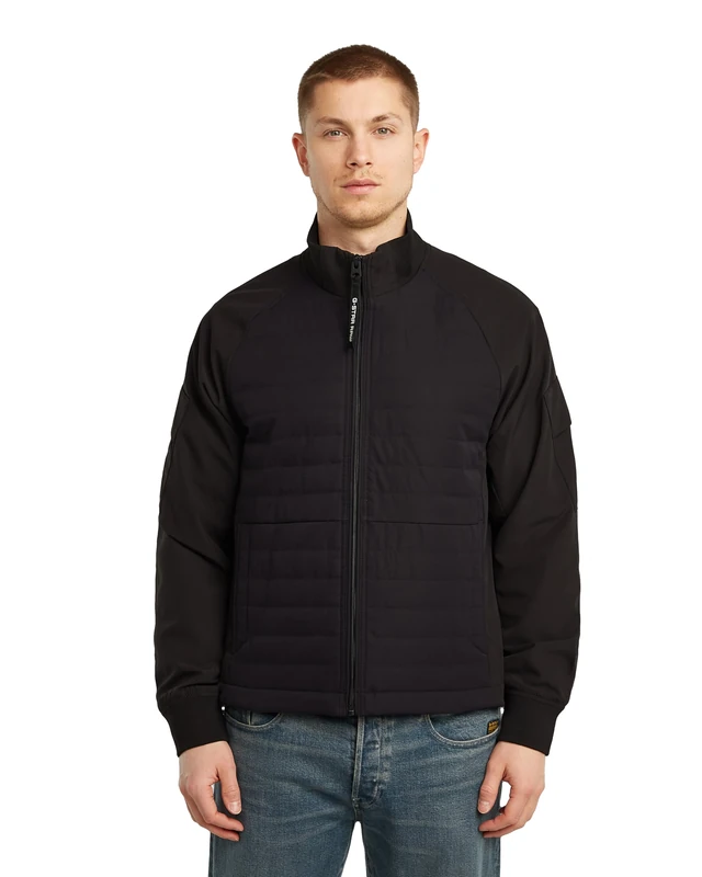 G-Star Men's Track Overshirt, Black (dk black D26175-D517-6484), S - Image 1