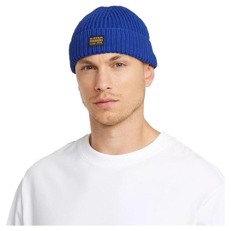 G-Star Men's Originals Fisherman Beanie, Blue (pilot D24321-D167-1235), PC