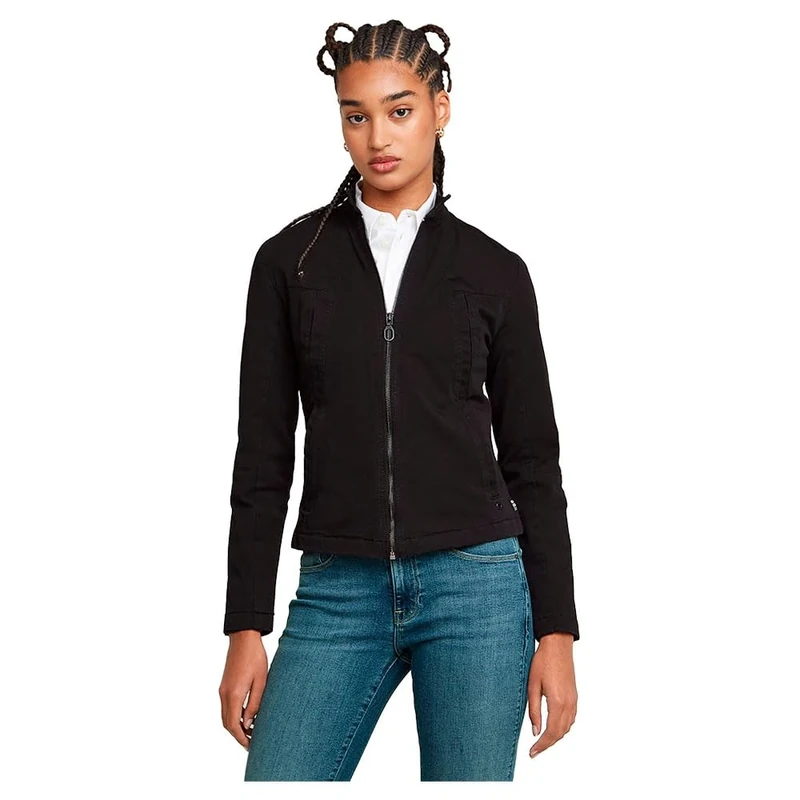 G-Star Women's Biker Jacket , Black (dk black D25990-D922-6484), L